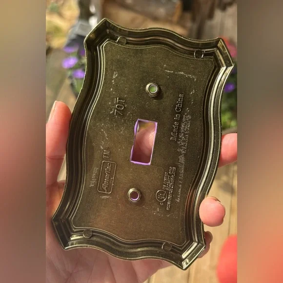 Celestial Light Switch Cover • Vintage 90s Celestial Style • Whimsigoth Decor - Picture 3 of 4